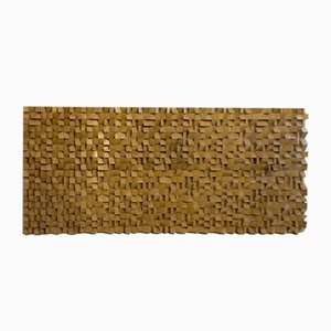 Charles Gianferrari, Panel de pared arquitectónico macizo, 1970, hierro y madera