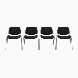 Vintage DSC 106 Side Chairs by Giancarlo Piretti for Castelli, 1970s, Set of 4