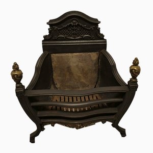Large Regency Iron Fire Grate, 1890s