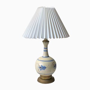 Hand-Painted Ceramic Table Lamp by Danico, 1920s