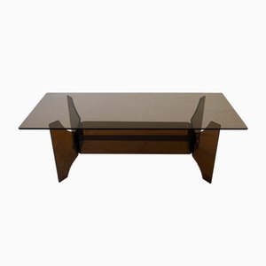 Smoked Glass and Altuglas Coffee Table, 1970s