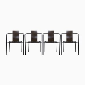 Vintage Esszimmerstühle von Karl Friedrich Förster für KFF, 1980er, 4er Set
