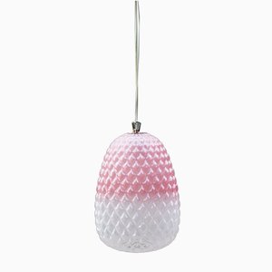 Vintage Italian Pendant in Pink Glass from Mariana Iskra Atelier, 1990s