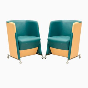 Vintage Armchairs by Börge Lindau & Bo Lindekrantz for Lammhults, 1980s, Set of 2