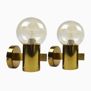 Vintage Swedish Wall Lamps by H. A. Jakobsson, 1960s, Set of 2