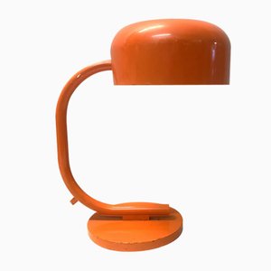 Lampada da tavolo Space Age vintage arancione di Kaiser Idell / Kaiser Leuchten, Germania, anni '60