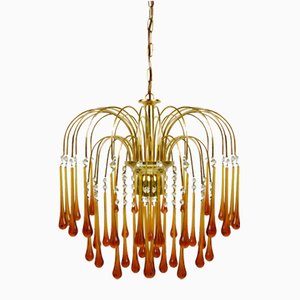 Chandelier by P. Venini, 1960s