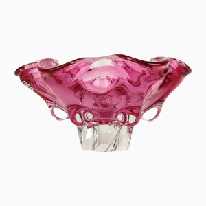 Bohemian Art Glass Bowl attributed to Josef Hospodka, 1960s