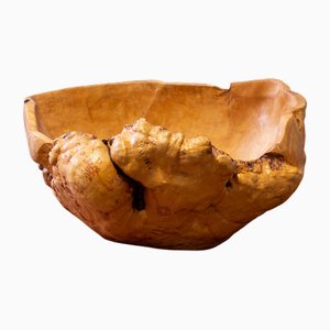 Large Swedish Burl Wood Bowl by Gunnar Asplund for Asea, 1940