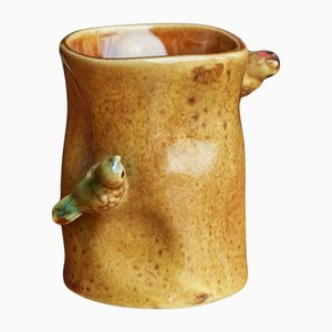 Mid-Century Studio Pottery Vase with Birds, 1960s