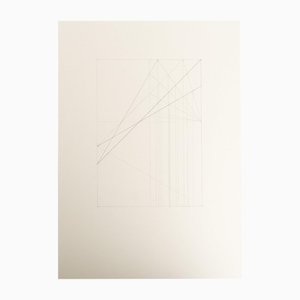 Enrico Della Torre, Abstract Geometric Composition, Pencil Drawing, 2016