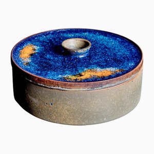 Vasi con ripiano in vetro fuso di Majolika-Karlsruhe, anni '60, set di 2