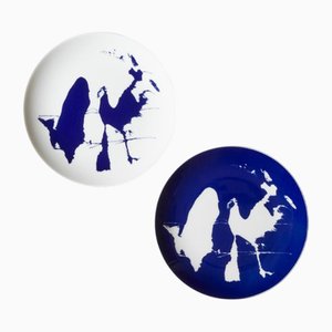 Piatti da dessert Neige di Charlotte Perriand per Cassina, set di 2