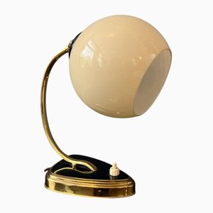 Mid-Century Art Deco Style Opaline Glass Wall Sconce or Desk Lamp