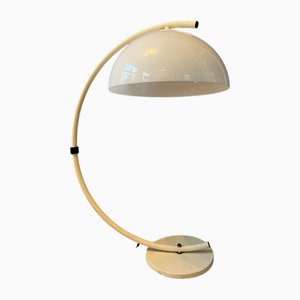 Mid-Century White Flexible Snake Mushroom Floor Lamp from Dijkstra