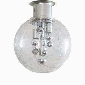 Vintage Space Age Ceiling Lamp from Doria Leuchten, 1970s