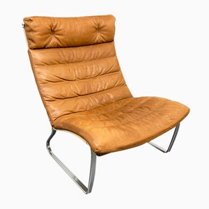 JK 720 Chair in Cognac Leather by Jørgen Kastholm for Kill International, 1970s