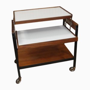 Convertible Bar Cart in Teak and Resopal by Hans Gugelot for Wiener Werkstätte, 1960s