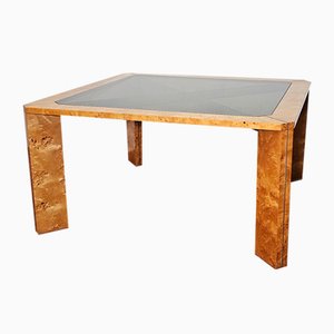 Italian Dining Table in Briarwood, 1970s