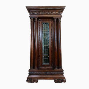 Renaissance Style Display Case in Walnut and Carved Oak, 1850