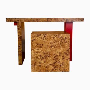 Small Desk with Seat, 1980s, Set of 2