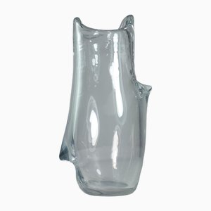 Curved Crystal Vase by Charles Schneider, 1940s