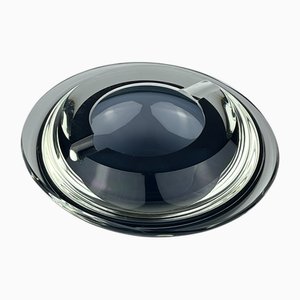 Blauer Aschenbecher aus Muranoglas, Italien, 1980er