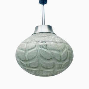 Vintage Frosted Glass Ceiling Lamp from Doria Leuchten, 1970s