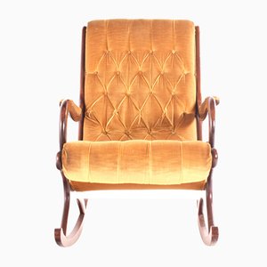 Rocking Chair en Teck, 1910s