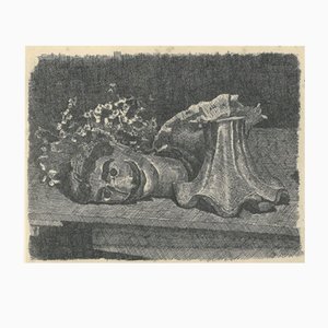 Giorgio Morandi, Stillleben mit Puppenkopf, 1927-1957, Lithographie