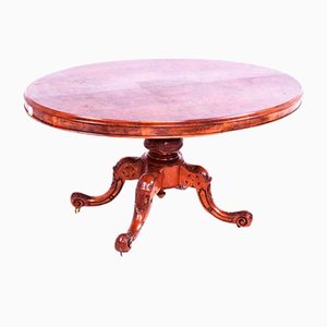 Tavolo da pranzo ovale in noce, fine XIX secolo