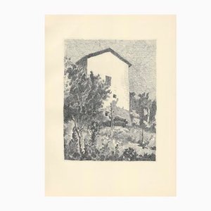 Giorgio Morandi, Landscape, House in Grizzana, 1927-1957, Lithograph