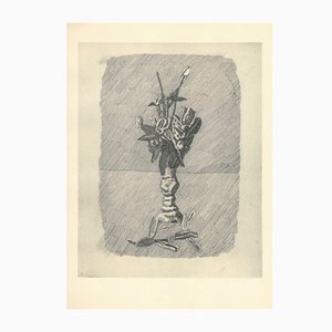 Giorgio Morandi, Rosenknospen in einer Vase, 1931-1957, Lithographie