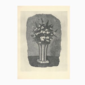 Giorgio Morandi, Jasmine in a Striped Vase, 1932-1957, Lithographie