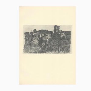 Giorgio Morandi, Der Poggio am Abend, 1928-1957, Lithographie