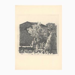 Giorgio Morandi, Der Poggio am Morgen, 1928-1957, Lithographie