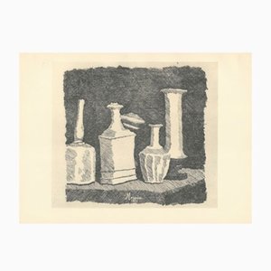 Giorgio Morandi, Stillleben mit weißen Objekten, 1931-1957, Lithographie