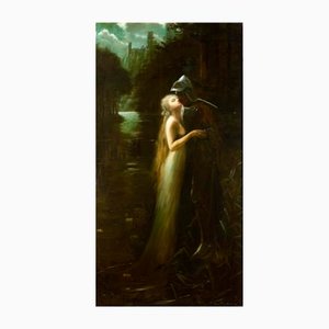 Robert Sauber, Lancelot and Guinevere, Oil on Canvas