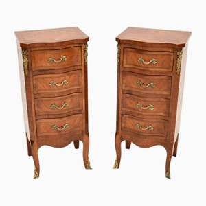 Antike französische Nachtkommode im Louis Xv Stil, 1900, 2er Set