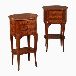 Rokoko Nachttische, 2er Set