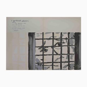 Ennio Pouchard, The Big Trees / I Grandi Alberi, Offset & Screenprint, 1970s
