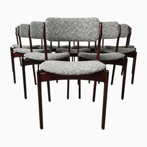 Chaises de Salle à Manger en Palissandre par Erik Buch pour Oddense Maskinsnedkeri / OD Møbler, 1960s, Set de 10