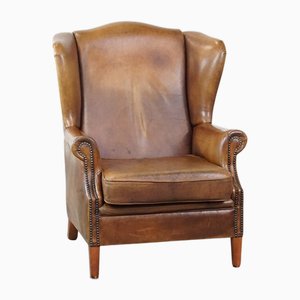 Sheep Leather Wing Chair