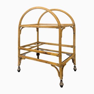 Vintage Rattan Serving Trolley