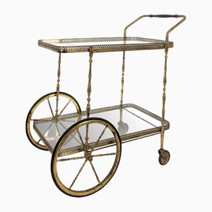 Messing Servierwagen von Maison Bagues