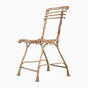 Sedia da giardino in ferro battuto di Arras, inizio XX secolo