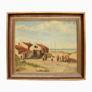 Paisaje rural, 1930, óleo sobre lienzo, enmarcado
