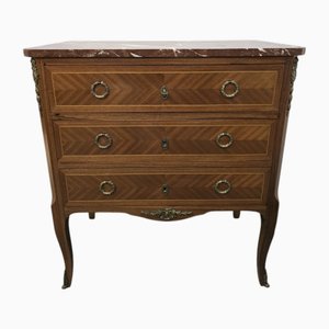 Directory Style Marquetry Chest of Drawers