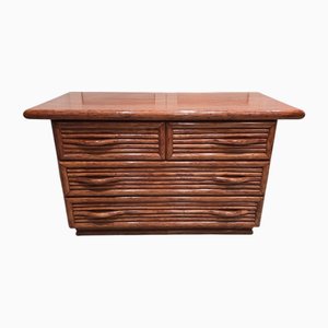 Cajonera de ratán de Maugrion, años 70