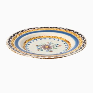 Dutch Polychromed Delftware Plate, 1800s